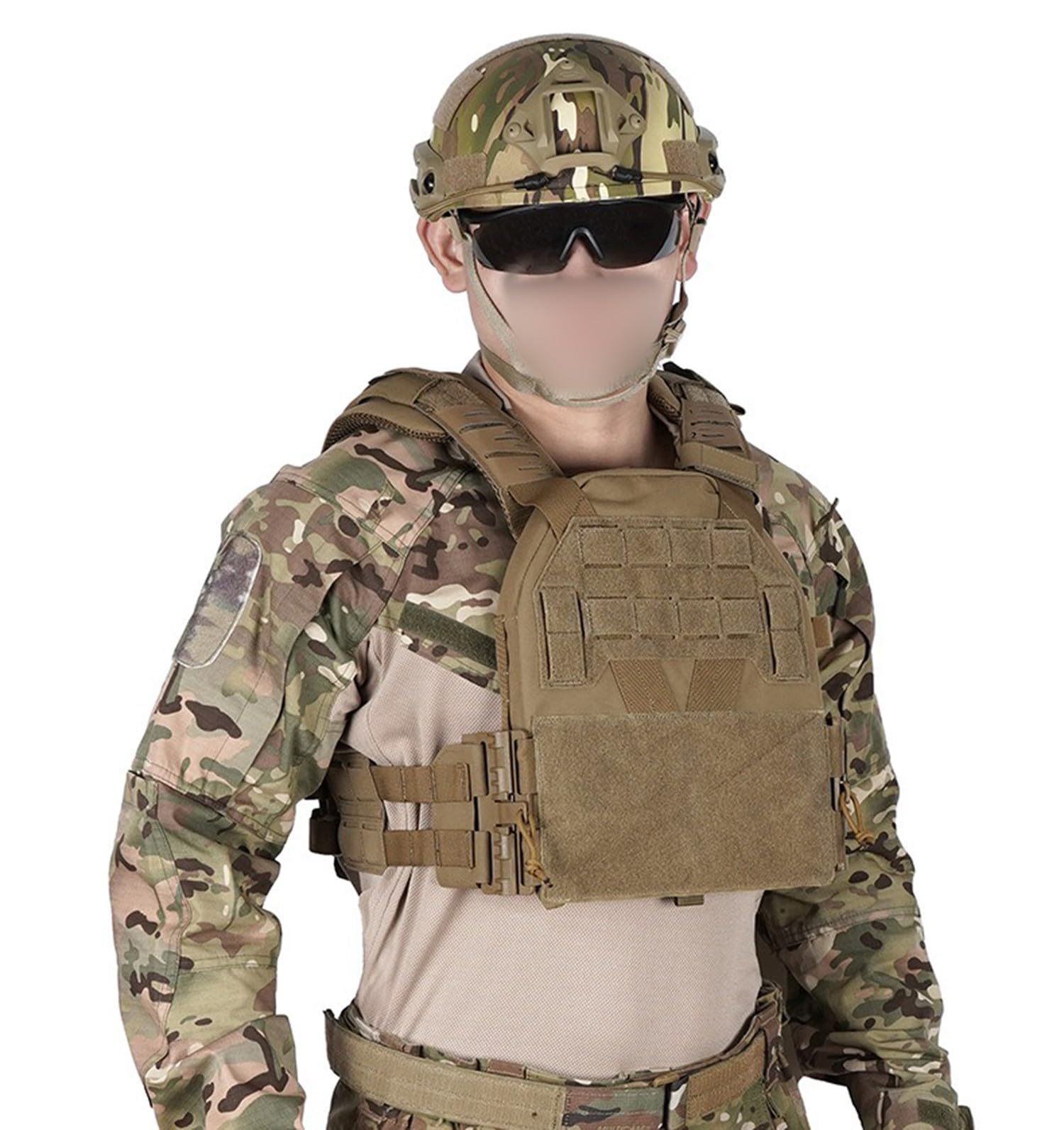 Chaleco Táctico Militar Al Aire Libre Tactical, Chaleco Airsoft con Sistema MOLLE Chaleco De Combate Ajustable Asalto Entrenamiento Combate Protector Adultos Juego Campo CS Al Aire Libre