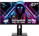 KTC 32 Inch Computer Monitor 2K - 1440P IPS Monitor 120Hz, Adaptive Sync, 109% sRGB, HDR10, Eye Care, HDMI Displayport, Tilt, VESA Compatible, 100Hz PC Monitors for Home Office Gaming, White, H32D6