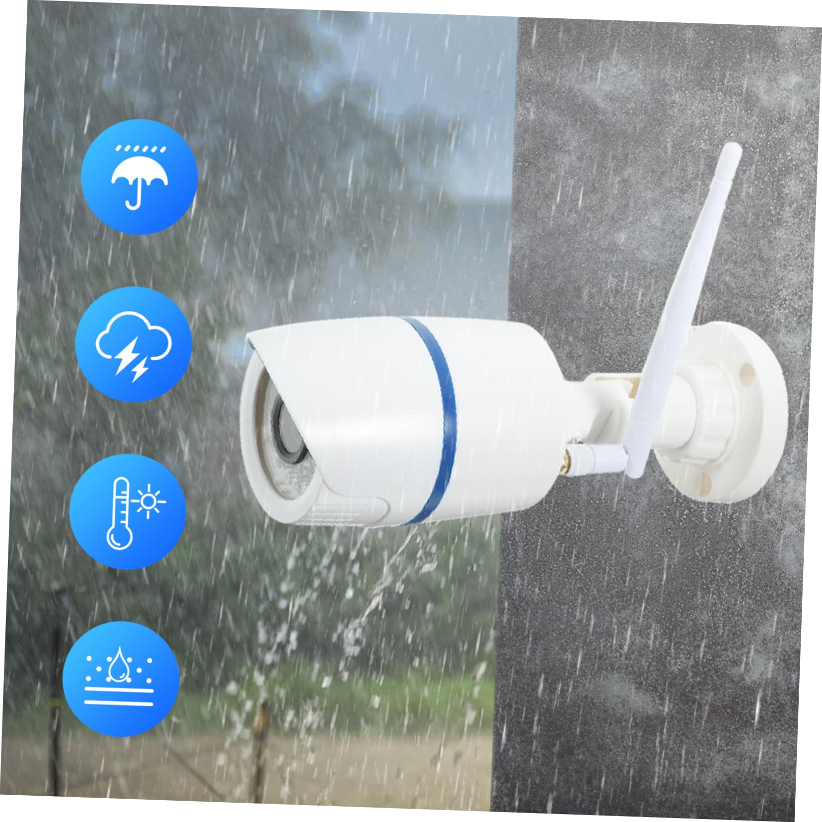 De WiFi De Vidéosurveillance sans Fil Moniteur De Chambre De Bébé Moniteur De Nocturne Blanche