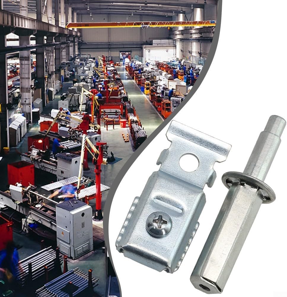 Bi Fold Door Repair Kit Top Mount Bracket Hardware Closet Door Pivot Set Nylon Metal Guides for to -3/8 Inch Thick Doors White Silver