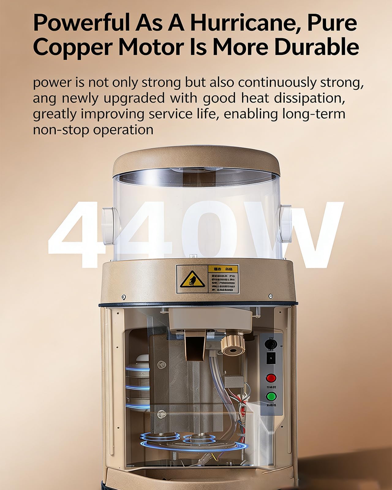 Máquina eléctrica para Hacer Hielo raspado, 440 W de Potencia, 480 kg/h, para Hacer Conos de Nieve, Textura Ajustable, Capacidad de 6 kg para Bares, Tiendas de té con Leche y Fiestas.