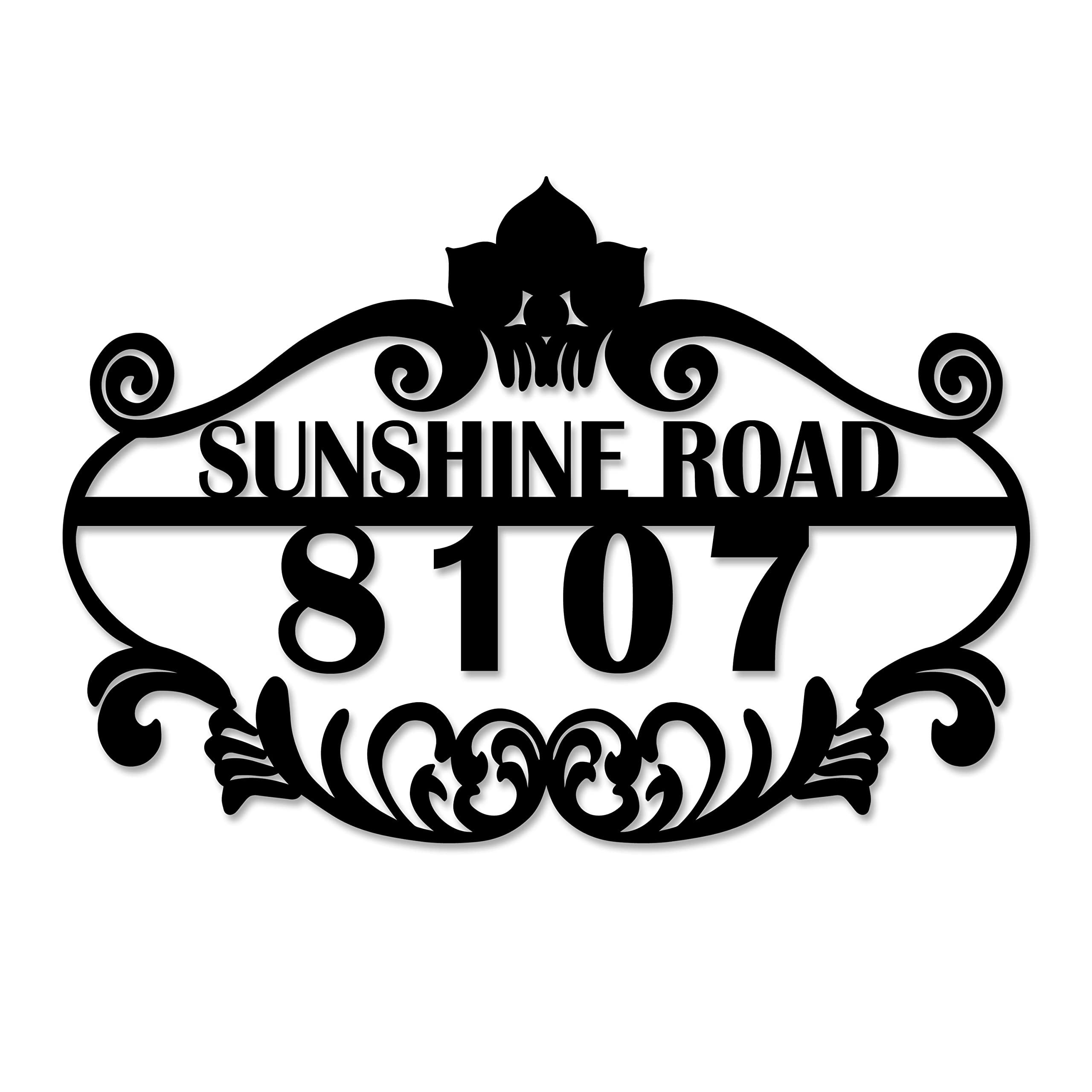 Personalized Vintage Styling Metal House Numbers for Outside - Custom Metal Address Sign - Address Numbers for House - Address Plaque - Housewarming Gift New Home