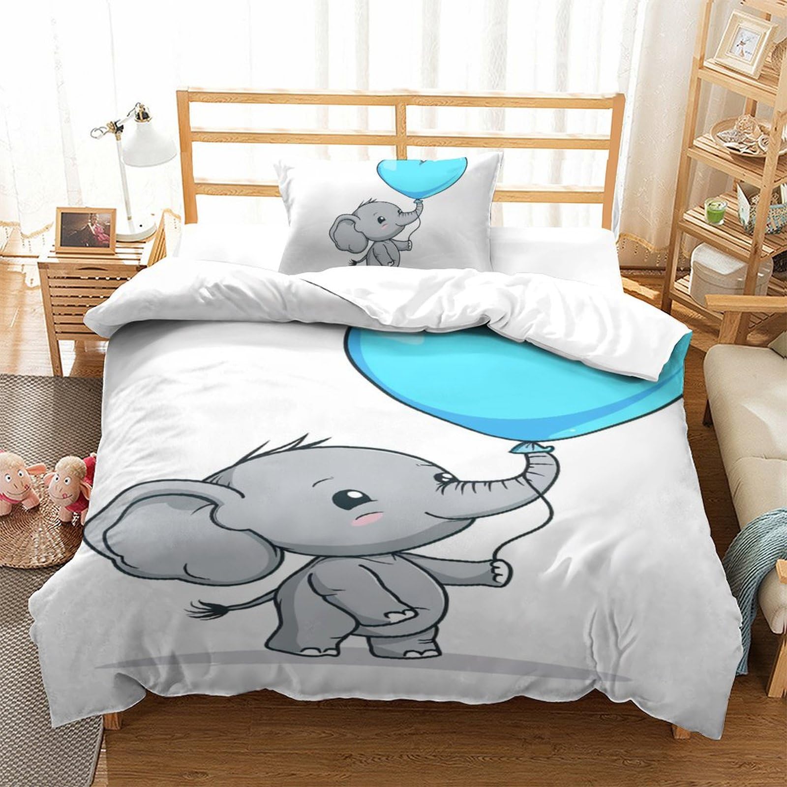 Parure de lit fourmis 3D en microfibre respirante pour enfant