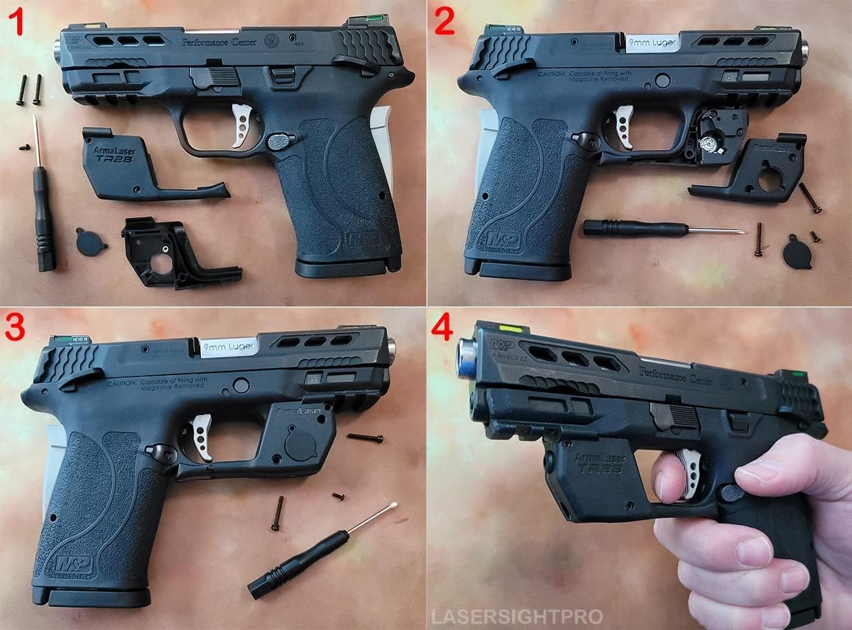 Green Laser Kit with Holster Designed for S&W Bodyguard® 2.0 & Carry Comp® with ArmaLaser TR36-G / TR36G / TR36Gs Green Laser Sight, LASERPRO Tactical Holster & 2 Extra Batteries