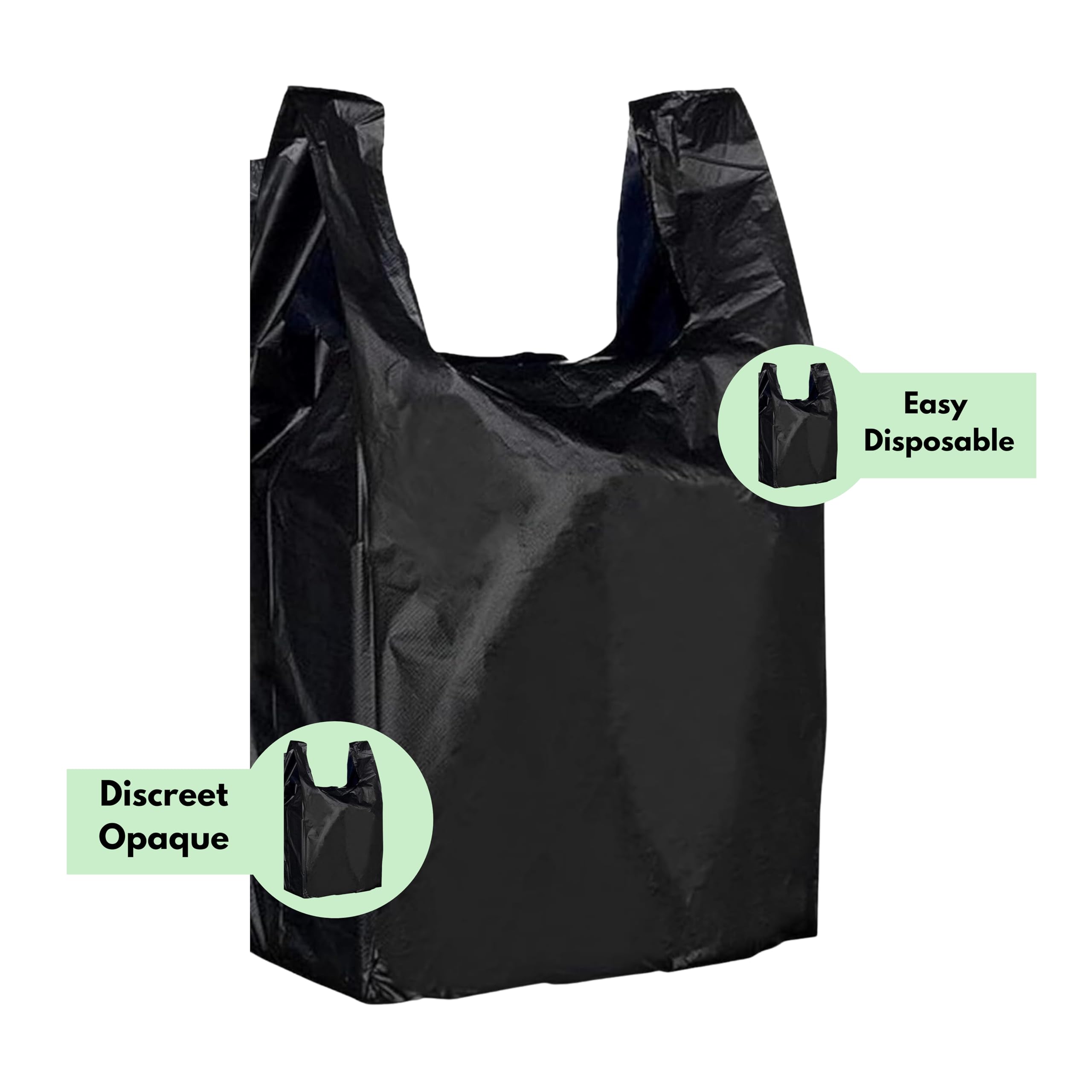 Black Adult Nappy Bags - Pack of 300, 1 count (Pack of 300) - Image 2