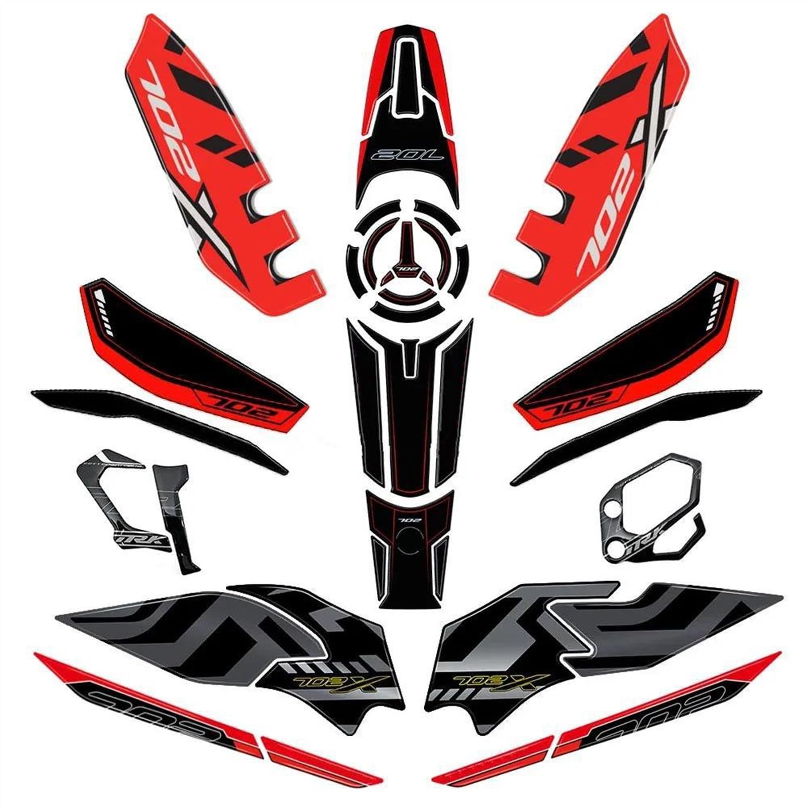 Autocollant de carrosserie Benelli TRK 702X kit de protection contre les rayures aventure