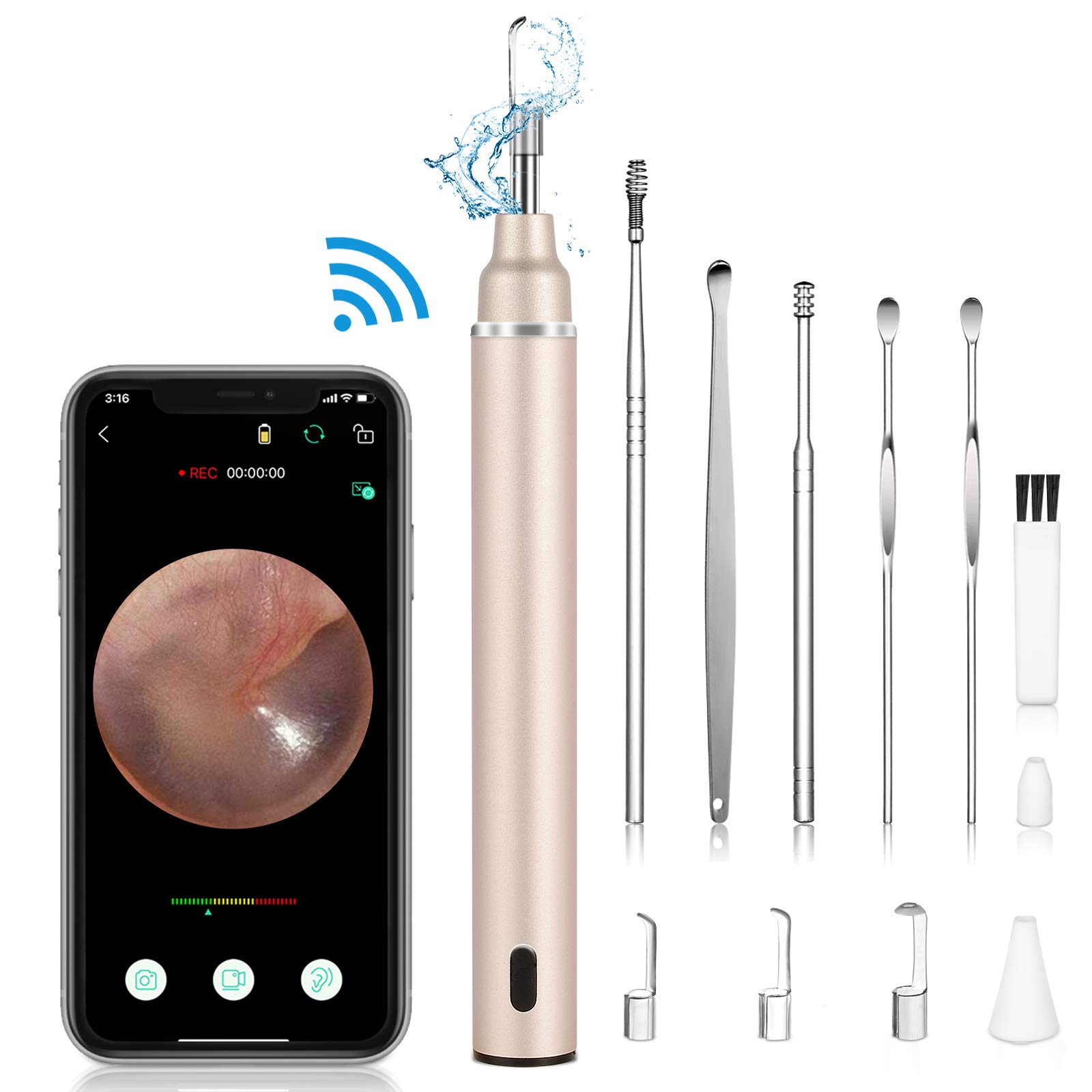 Amazon.co.jp: 【一体化ワイヤレス耳かき】 耳かき カメラ ワイヤレス