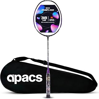 Apacs Finapi 232 (Unstrung, 38 LBS Max Tension) Made in Vietnam | 100% Japanese Graphite | High Modulus | High Power Badmi... Price In India