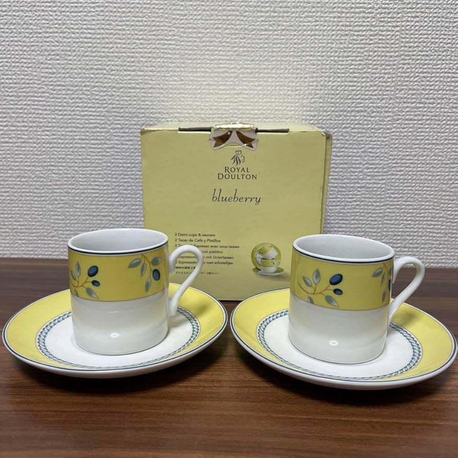 【販売証明書付き】ロイヤルダルトン 花鳥絵碗皿 デミタスカップ 販売証明書付き】ロイヤルダルトン 花鳥絵碗皿 デミタスカップ