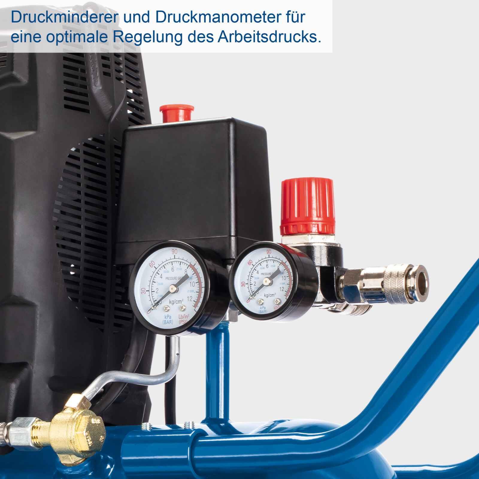 Scheppach Sessiz Kompresör HC25si 230V 50Hz 1100W - 24L - 8 Bar Marka