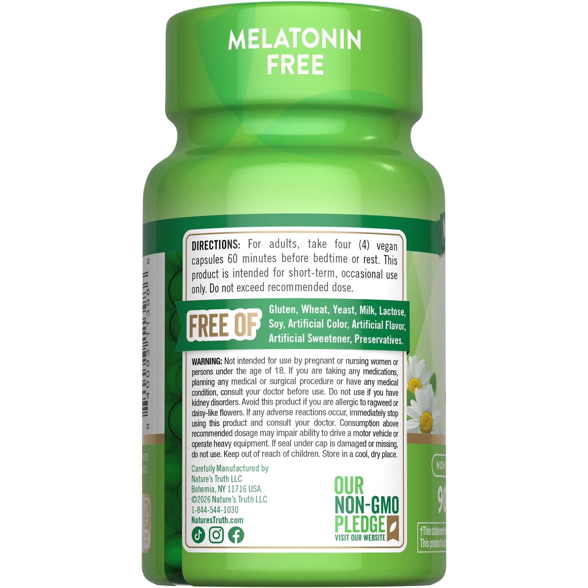 Nature's Truth Calm Caps | 90 Capsules | with Passion Flower and Chamomile — Amazon image 7