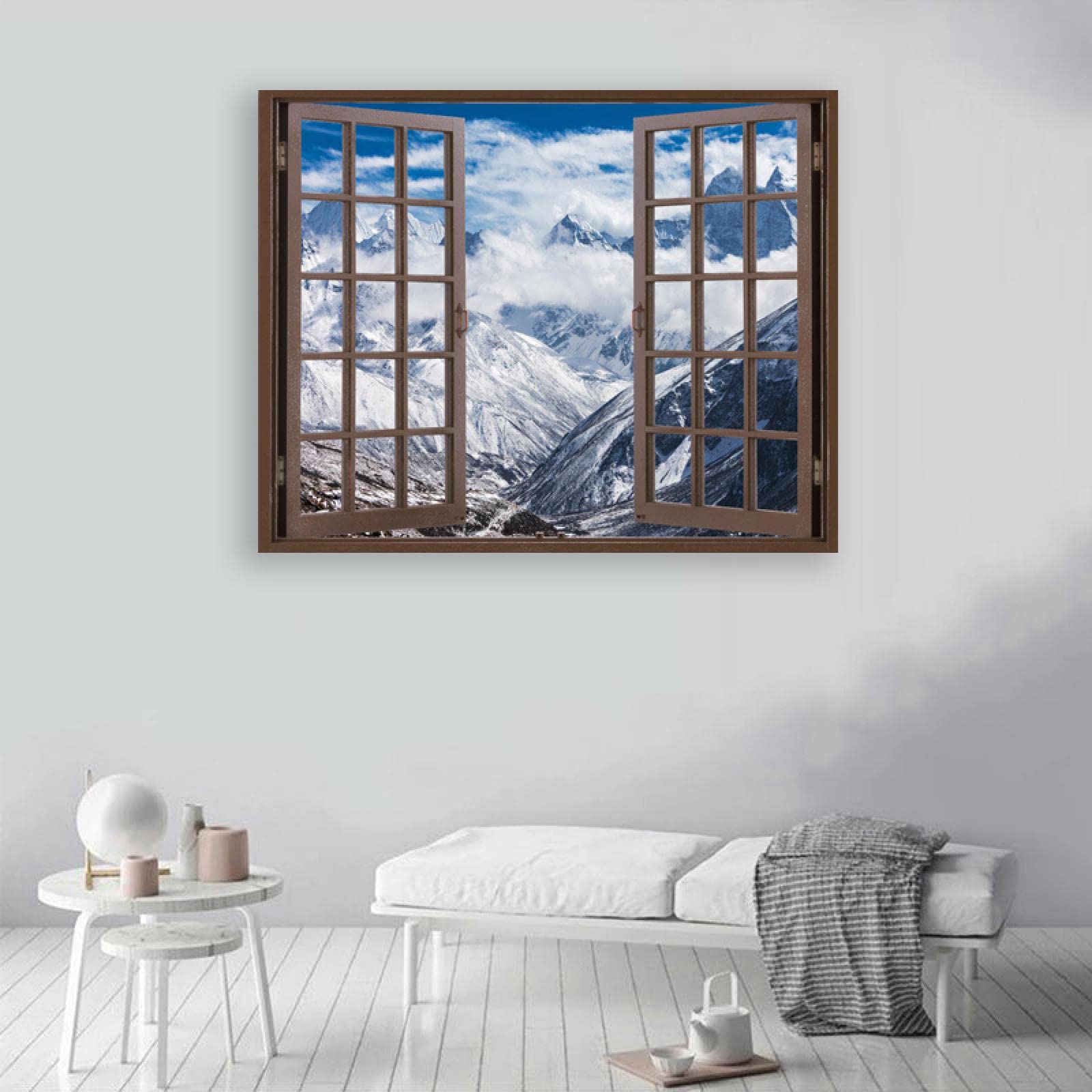 Décoration Murale Toile Visario – Triptyque Vague 120x80 Cm – Impressions Numériques – Prêt à Accrocher