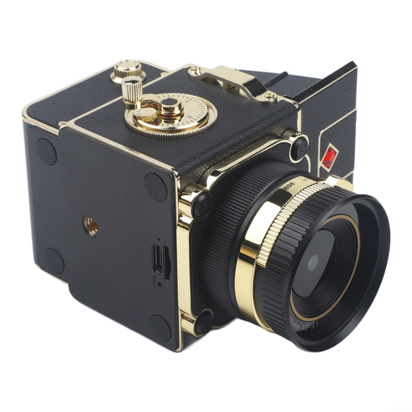 Fotocamera digitale compatta retrò 54mp 4k registrazione video stile vintage portatile Vlogging fotocamera con messa a fuoco automatica per viaggiatori rosso (rosso)