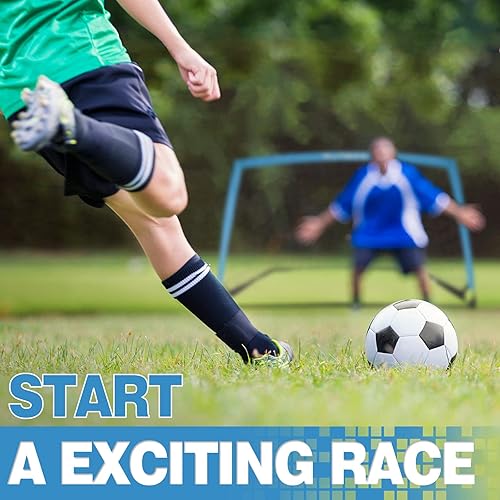 Miniatura 7 de BOHEN 6x4 FT Kids Soccer Goals with Carry Bag, Portable Folding Soccer Net for Backyard Training, IndoorOutdoor Use for Youth and Adult