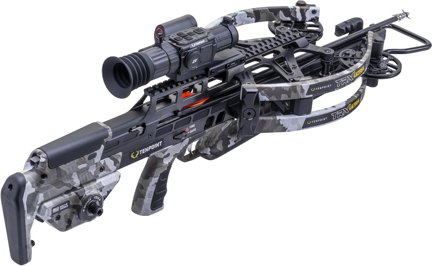 TenPoint TRX Ultra, Vektra - 515 FPS - Fastest Crossbow in the World - Equipped with TenPoint Vision HD 3-12x Digital Rangefinding Scope + ACUslide MAXX Cocking & De-Cocking System