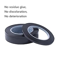 Vista 2 de Outus 6 Pack 3 mm Width Graphic Chart Tape Art Tape Grid Marking Tapes Whiteboard Gridding Tape Self-Adhesive Artist Tape, Black