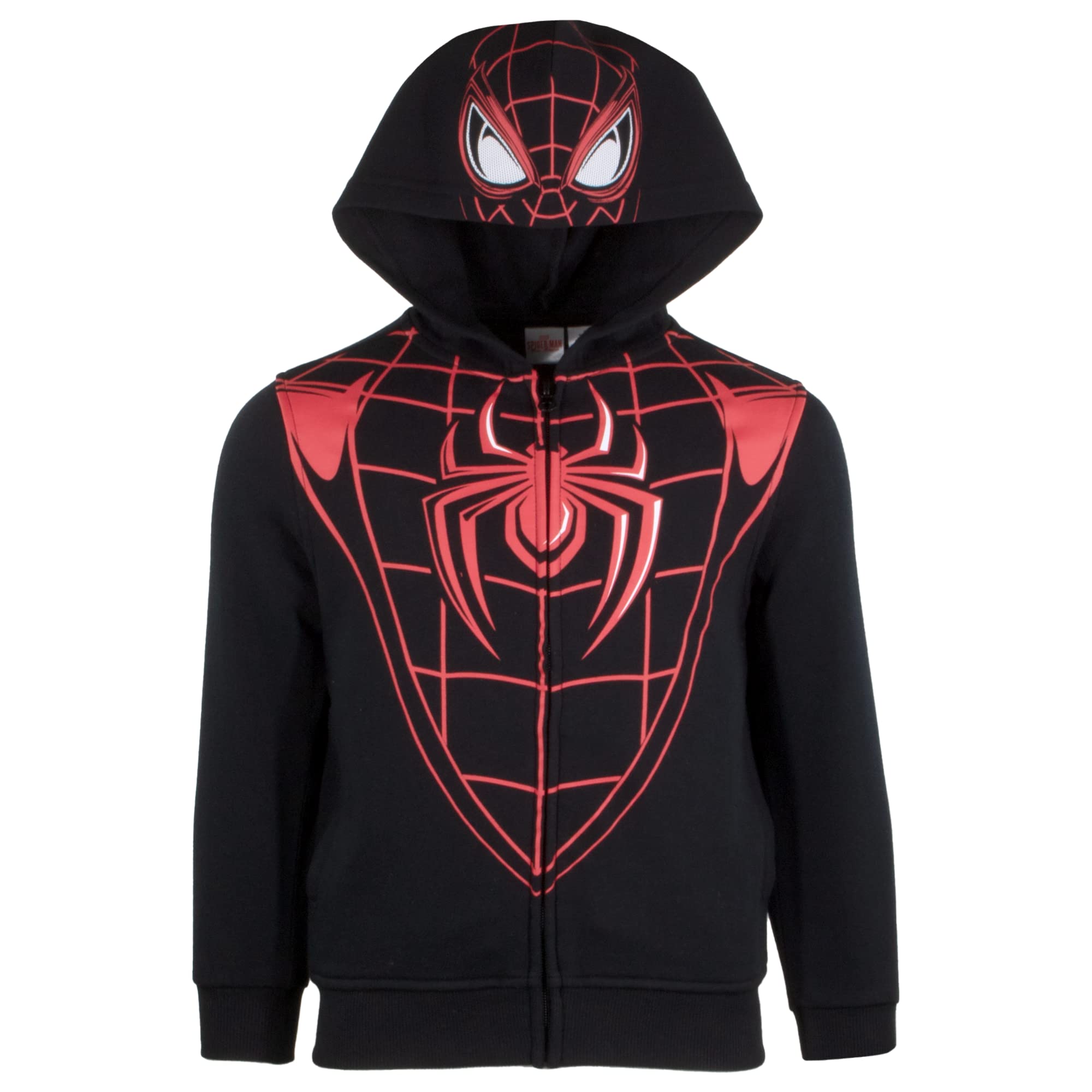 Superheroes Boys Zip-Up Fashion Hoodie for Kids, Boys Spider-Man & Avengers Costume Cosplay Hooded Sweatshirt for Kids