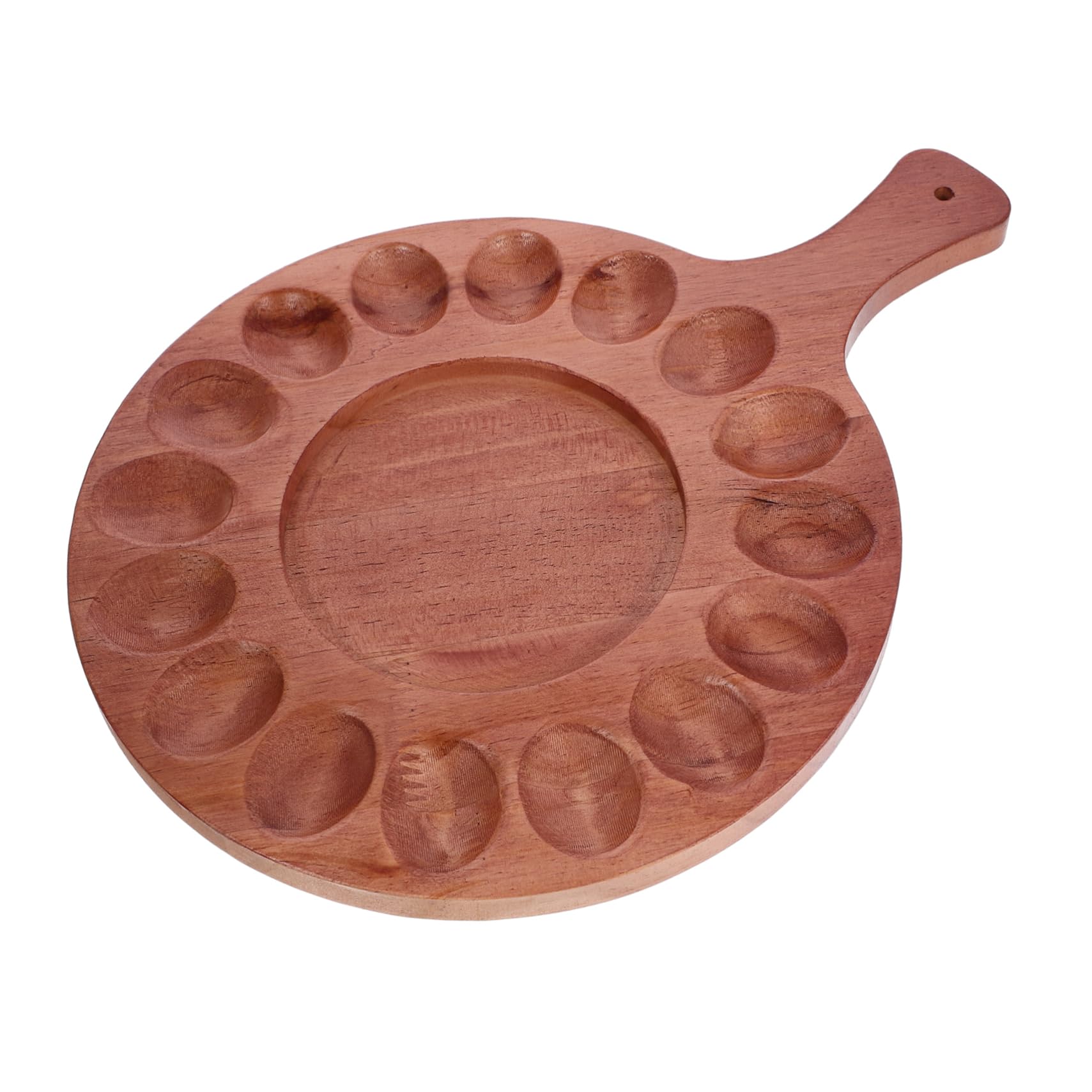 ABOOFAN 4 Piezas Bandeja De Rellenos Plato para Servir Dispensador De Rellenos Plato De Rellenos Pascua Bandeja De Mariscos Huevera Sencilla Porta Madera