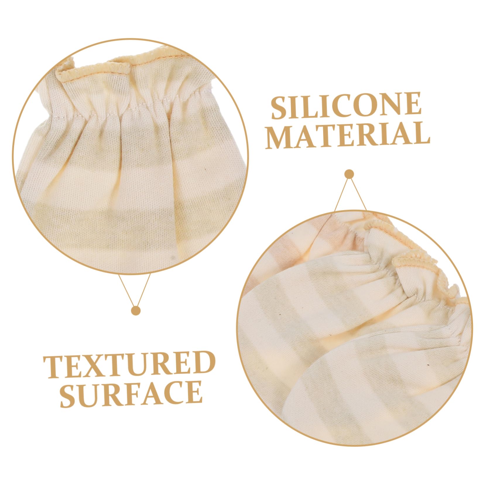 Hohopeti Breathable Cotton Mittens for Newborns Infant Mitts No Scratch 2 Pairs Pack