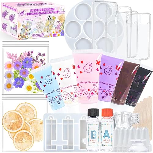 Miniatura 1 de FUNSHOWCASE Decoden - Juego de 36 fundas para teléfono de resina epoxi para teléfono, kit de fundición de resina epoxi