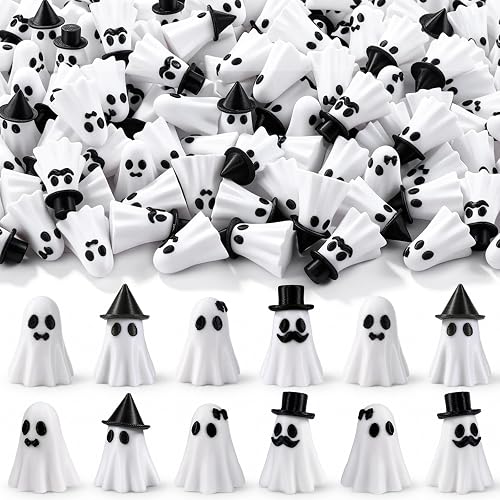 DULEFUN 50PCS 万圣节迷你幽灵摆件