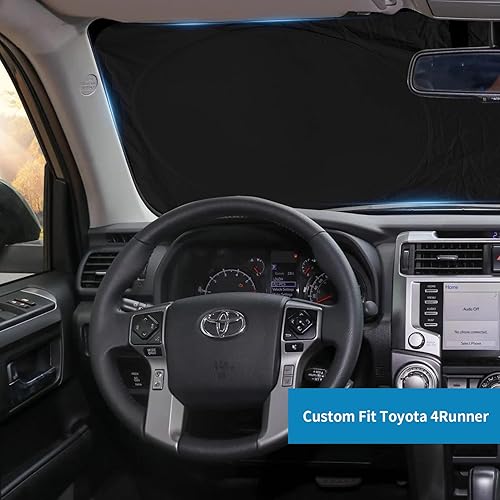 Miniatura 403 de Parasol para parabrisas de ajuste personalizado, cubierta para ventana delantera, visera plegable 210T, protector que bloquea los rayos ultravioleta