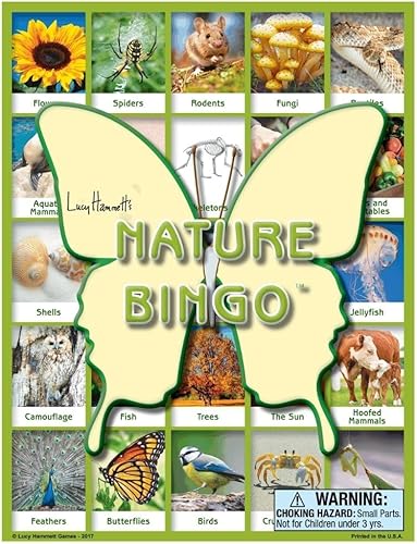 Nature Bingo Juego educativo - Aprendizaje divertido para niños y familias con tableros de imágenes y tarjetas