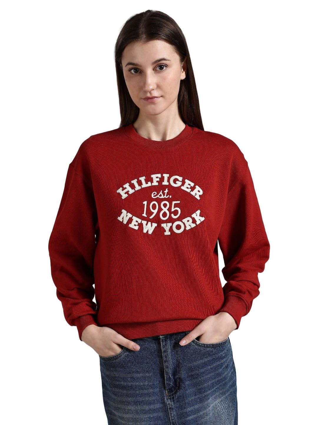 tommy hilfiger Regular fit Cotton Crew Neck Sweatshirt-picture-51