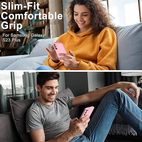 Miniatura 2 de DEENAKIN Funda protectora de silicona para Samsung Galaxy S23 Plus, suave y sedosa con forro de microfibra suave, funda protectora para Samsung