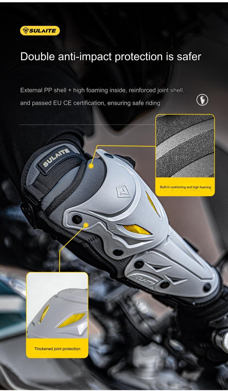 Coderas de motocicleta – Coderas antideslizantes y resistentes al viento para carreras de ciclismo