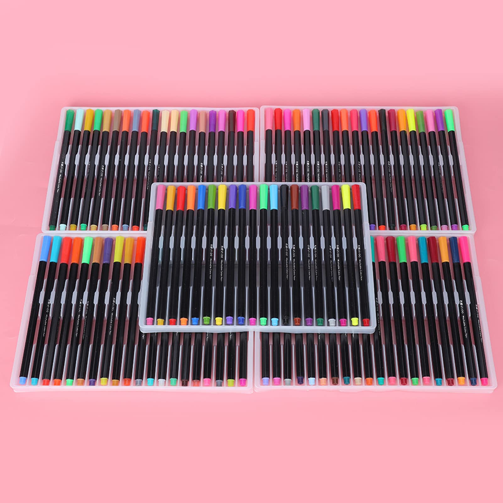 Aquarell-Pinselstifte für Künstler, 48 Farben, verschiedene Farbtöne, sechseckiger Schaft, nasse Pinselspitze, großer Wasserausstoß, Schubladen-Aufbewahrungsbox, tragbar, (100 Farben)