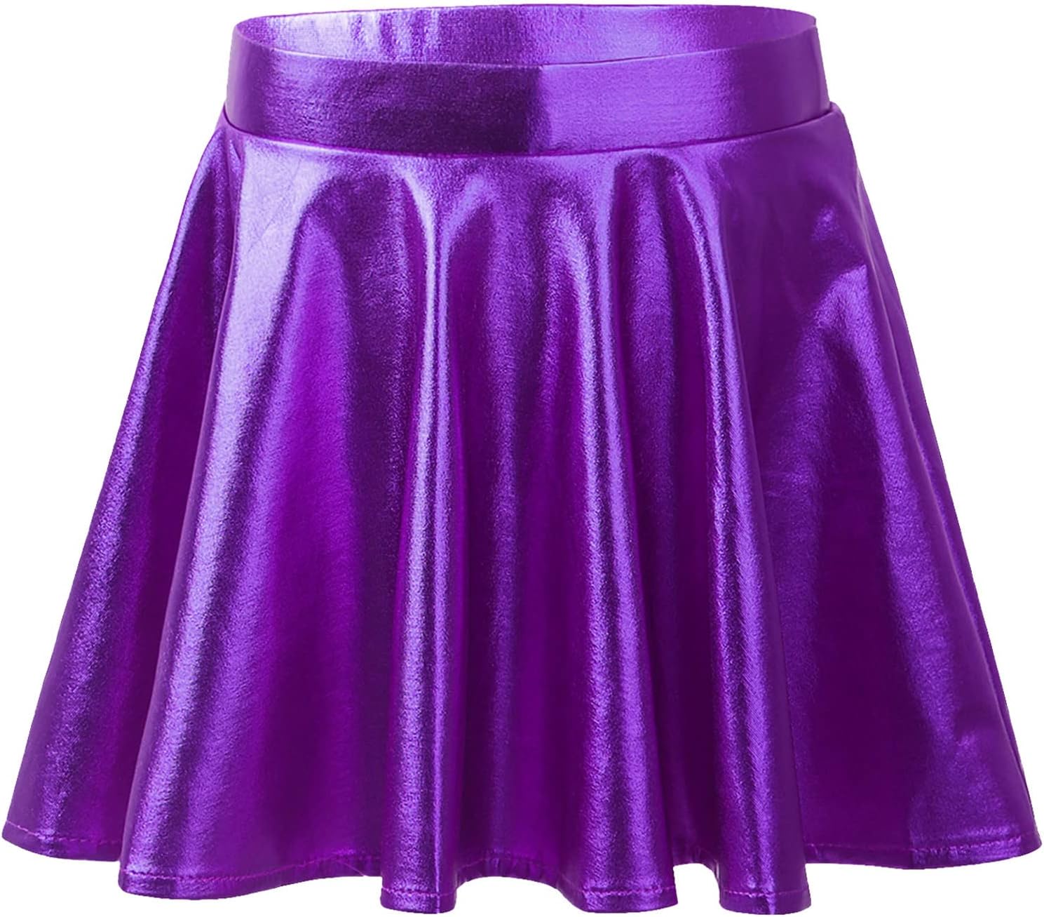 Alvivi Mädchen Rock Glänzend Metallic - Minirock Mit Integrierten Shorts Für Tanz & Sport