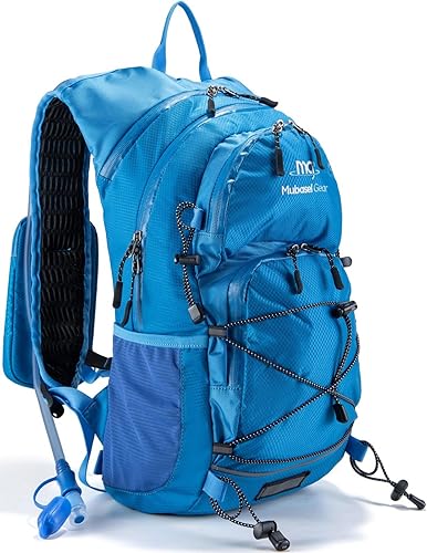 Miniatura 12 de Mochila de hidratación aislada con bolsa de agua de 2 litros, ligera, 22 L, mochila de senderismo para mujeres y hombres, mochila para senderismo,