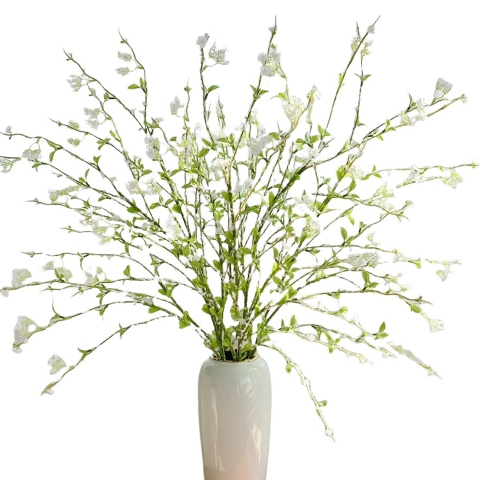 Branches de saule blanc artificielles pour vase de 110 cm en lot de 3