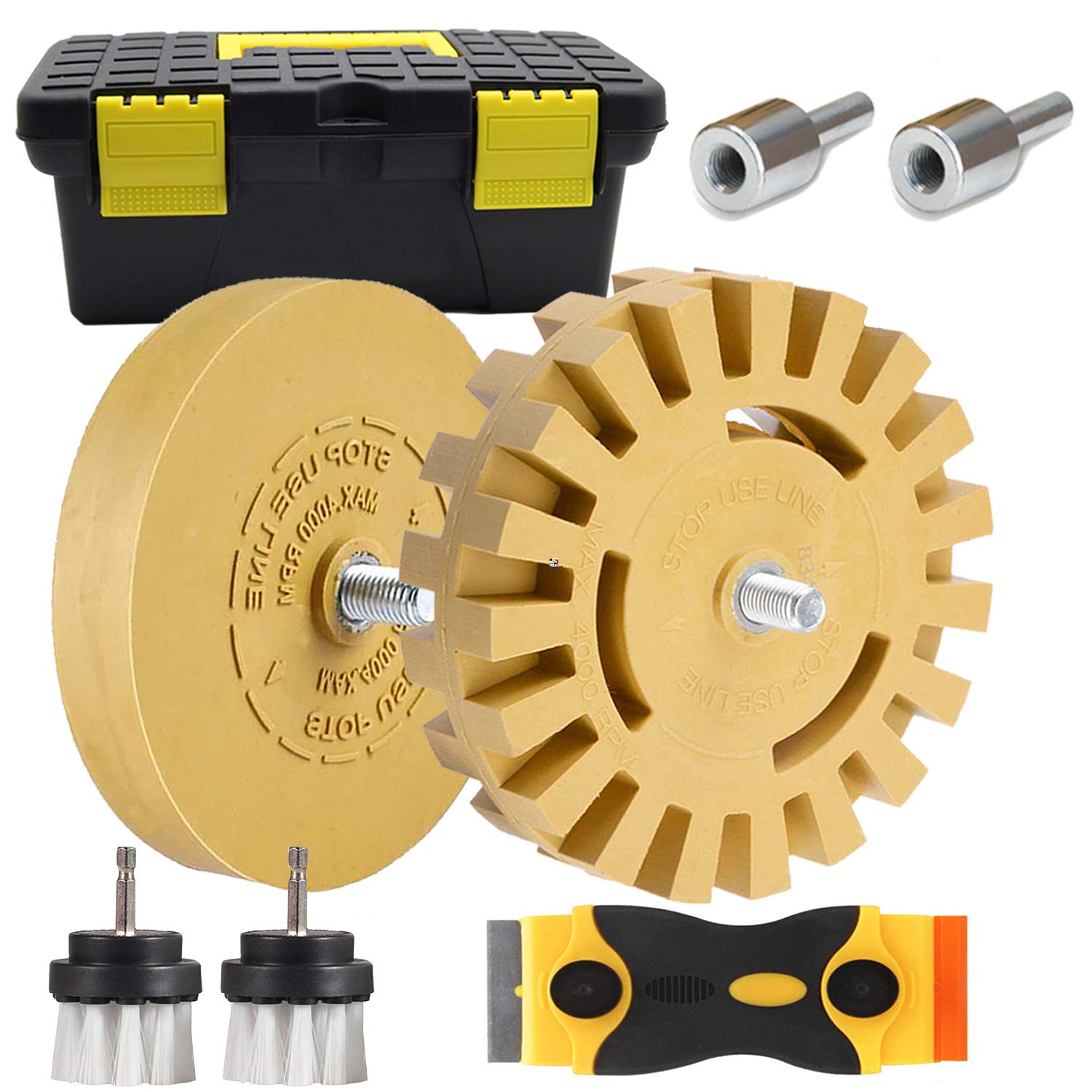 Buy Decal Remover Eraser Wheel, GOH DODD Rubber Wheel Sticker Adhesive