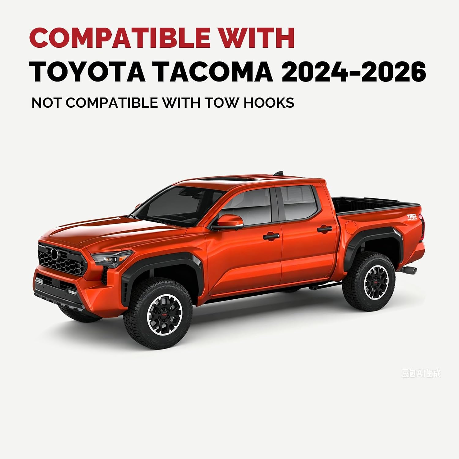 Rear Bed Step Compatible with Toyota Tacoma 2024–2026, 350 LBS One Piece Heavy Duty All-Aluminum Truck Tailgate Step, Non-Slip Surface, No-Drill Installation, Replaces OEM PT392-35920 | All Aluminum Bed Step for Toyota Tacoma 2024–2026