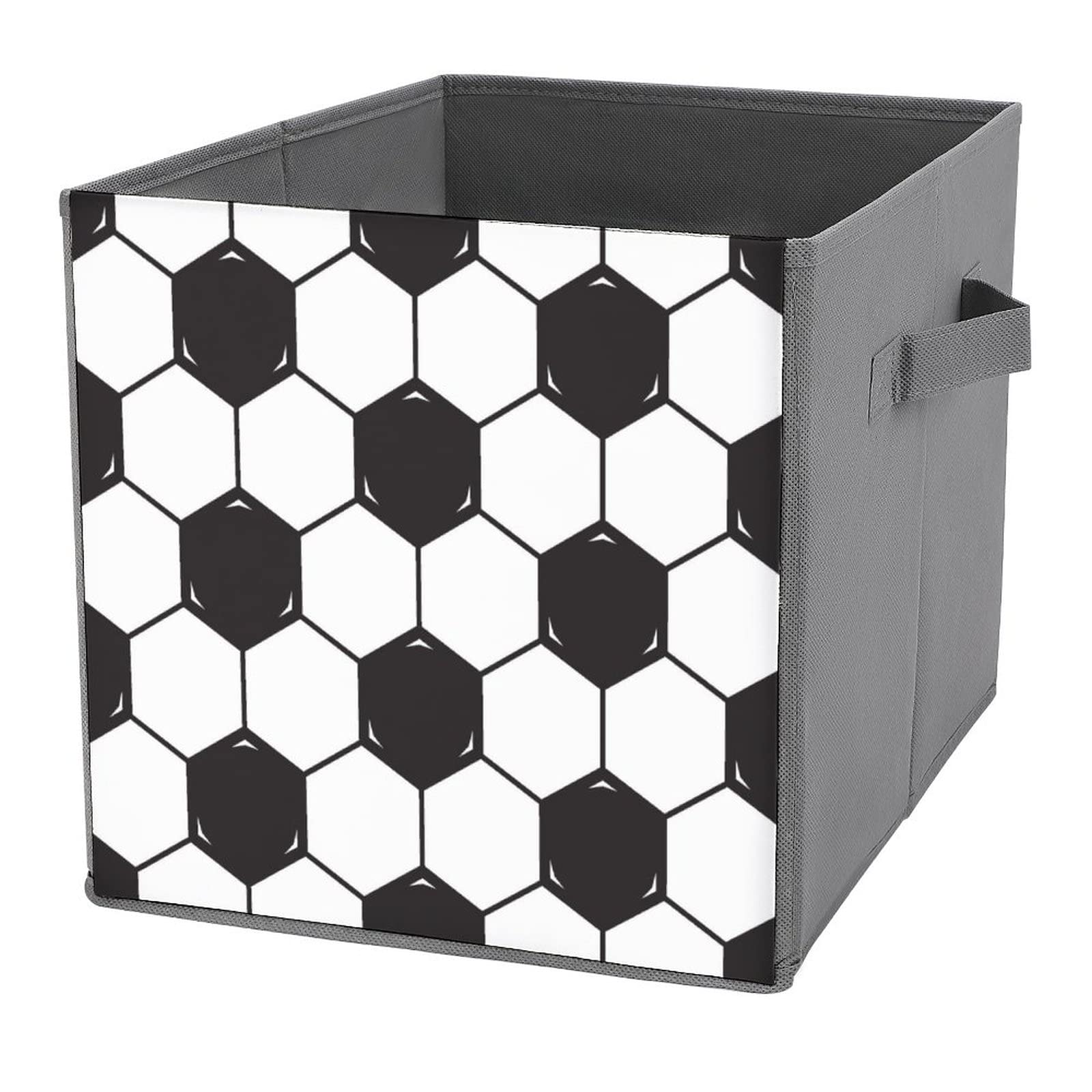 Aooedm As Pic Football Texture Foldable Cube Storage Bins Fabric Toy Box/Chest/Organizer For Kids Collapsible Storage Cubes Storage Cubes Bin