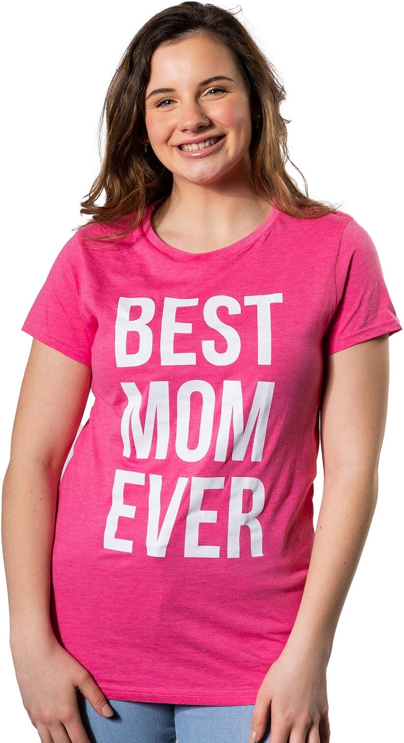 Womens Best Mom Ever T Shirt Funny Mama Gift Mothers Day Cute Life Saying Tees - Image 2