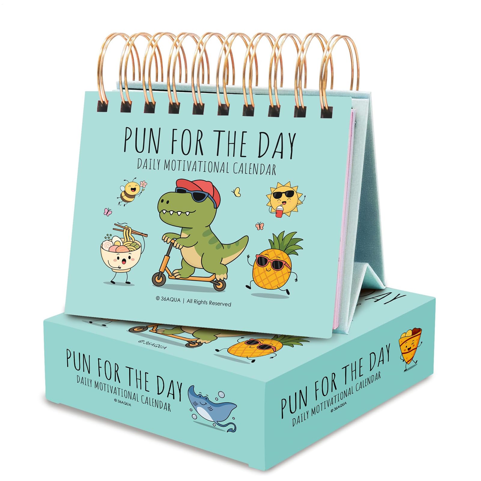 Motivational Calendar - Daily Quotes for Desk | Perpetual Table Decoration, 2026 Inspiration, Positive Reminder with Compact Build & Stylish Appeal for Workplace, Dorm, Home, Office and Study