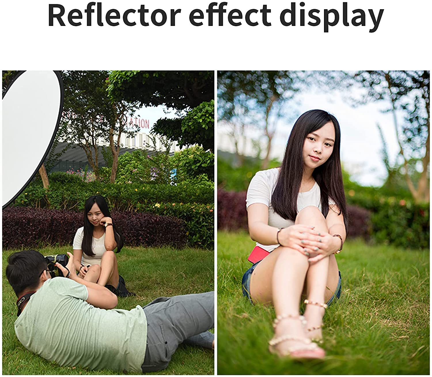 GODOX 5 in 1 Licht-Reflektor Faltreflektoren Fotografie mit Tragetasche, Licht Diffusor für Studio (100x150cm)