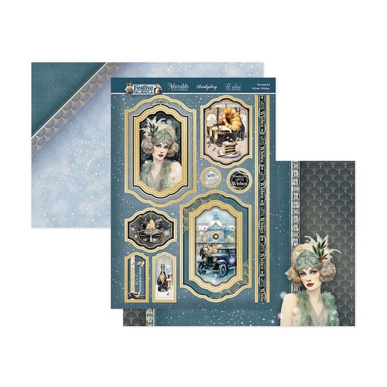 Hunkydory - Art Deco Festive Decadence - Wonderful Winter - Topper Set