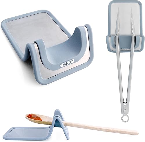 DANDY SpoonBest Soporte de cuchara de silicona para estufa - Soporte para utensilios de cocina - Soporte para cuchara para estufa - Soporte de