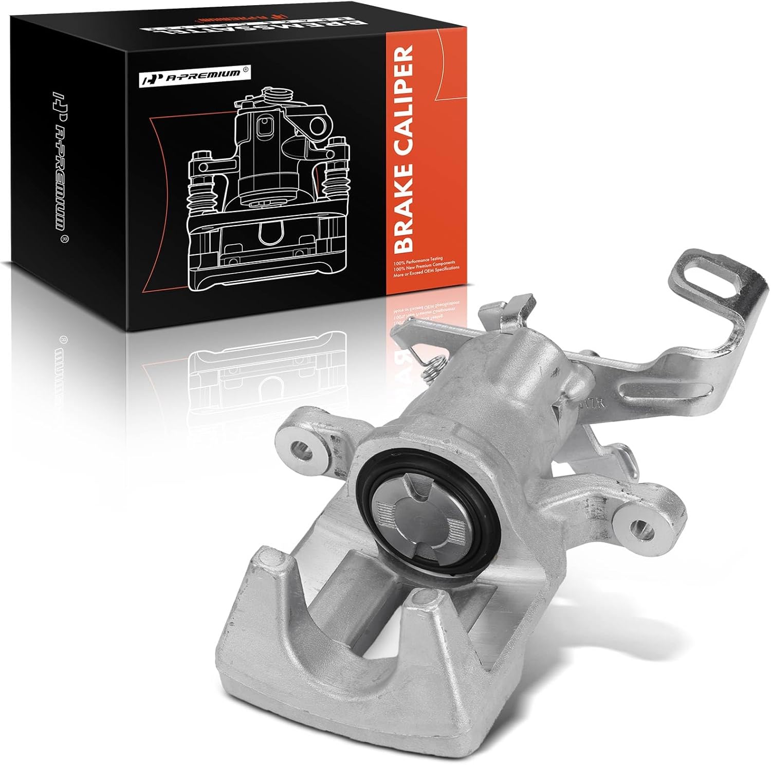 A-Premium Disc Brake Caliper Assembly Without Bracket Compatible with Select Mini Models - Cooper 2015-2017, Cooper Clubman 2016-2017 - Rear Right Passenger Side