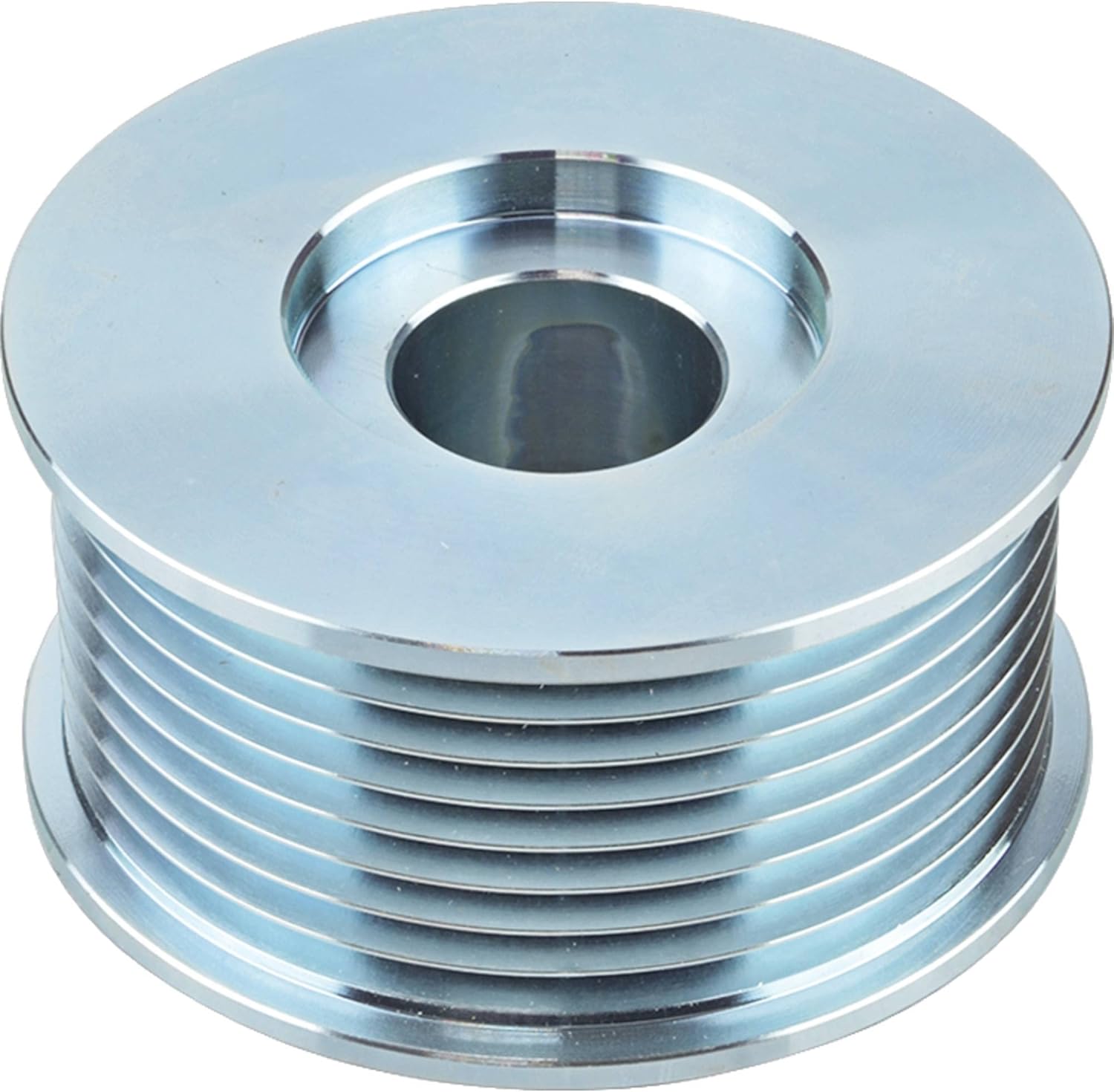Total Power Parts 208-01013 Pulley Compatible With/Replacement For Freightliner 01-26102, 01-26102-000 68.600mm Groove OD, 0.875" ID, 0.157" Keyway Width, 0.201" Nut Recess, 2.933" OD