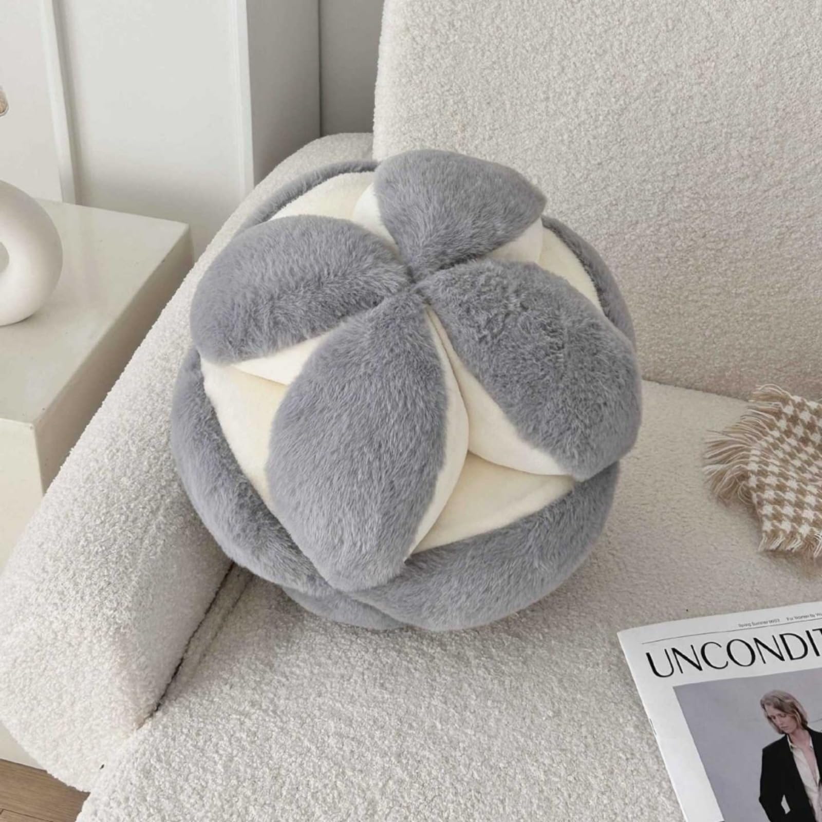 Mnmuctakd Light Gray Hydrangea Throw Pillow Home Sofa Pillow Bedside Cushion