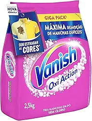 Vanish Tira Manchas Em Pó Multi Power Oxi Action 2 5Kg Refil Econômico Para Roupas Coloridas