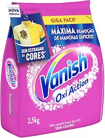 Vanish Tira Manchas Em Pó Multi Power Oxi Action 2 5Kg Refil Econômico Para Roupas Coloridas