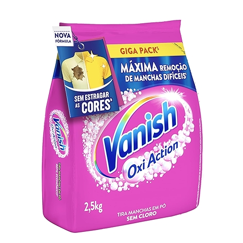 Vanish Tira Manchas Em Pó, Multi Power Oxi Action, para Roupas Coloridas Refil 2,5Kg