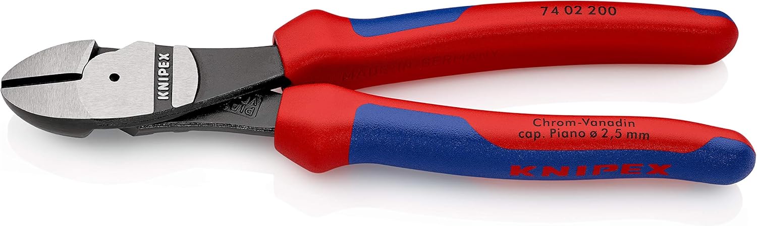 Tronchese Laterale Knipex Per Meccanica - 200 Mm, Bonderizzato Nero, Taglio Di Precisione