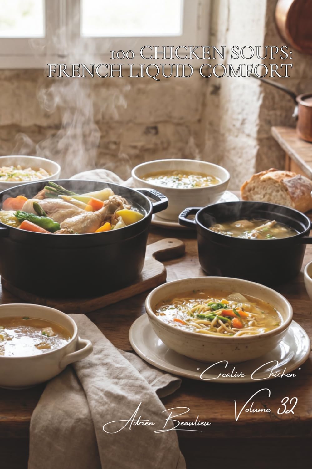 100 Chicken Soups: French Liquid Comfort: Veloutés, pot-au-feu, and broths... the soul-warming flavors of France (CHICKEN SERIES (35 Volumes) – Sub-Series: "Creative Chicken" (5 Volumes))